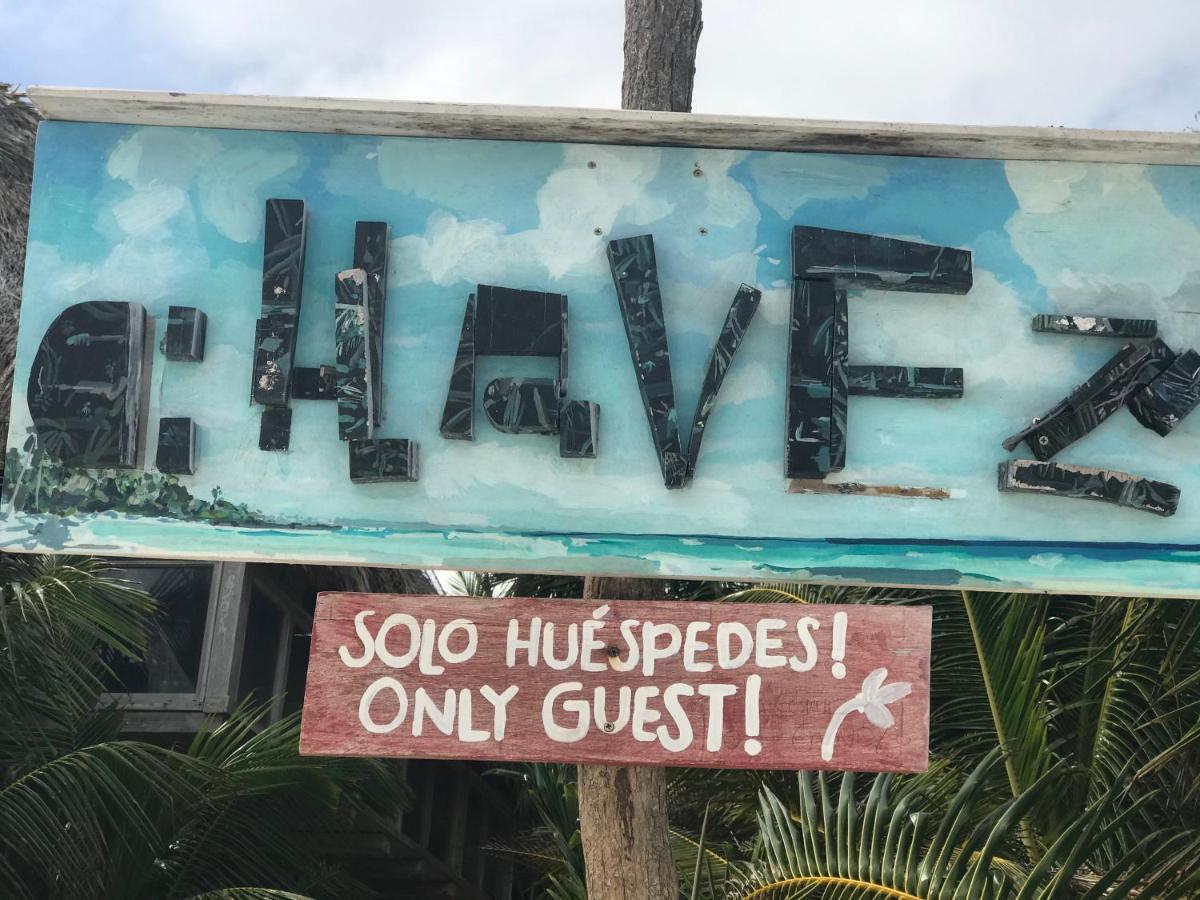 Chavez Eco Beach Camping And Cabanas Tulum Kültér fotó