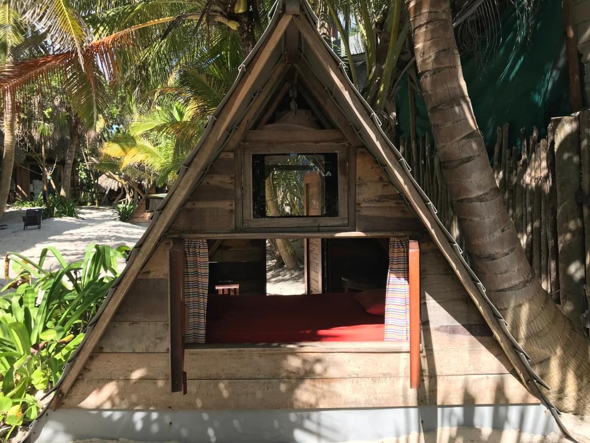 Chavez Eco Beach Camping And Cabanas Tulum Kültér fotó