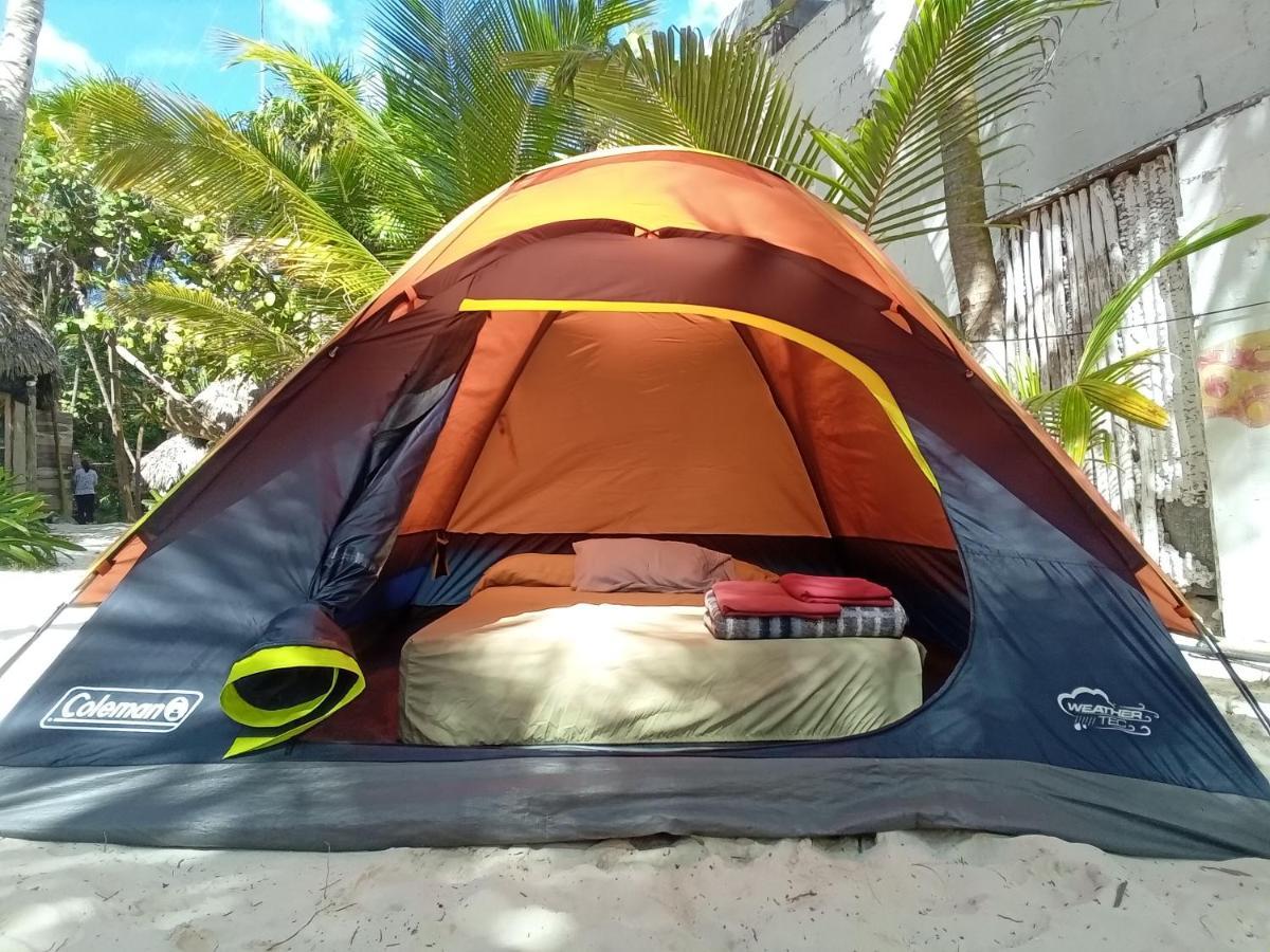 Chavez Eco Beach Camping And Cabanas Tulum Kültér fotó