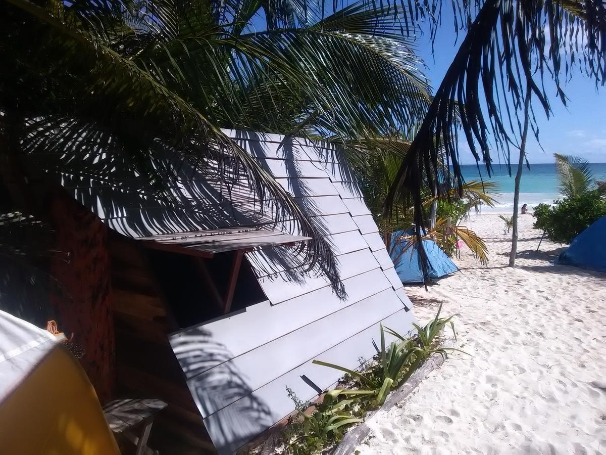 Chavez Eco Beach Camping And Cabanas Tulum Kültér fotó